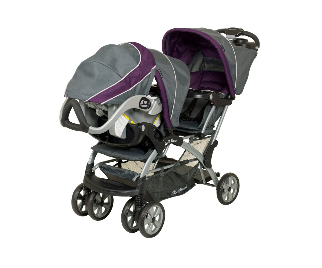 Coche doble asiento stand millennium orange