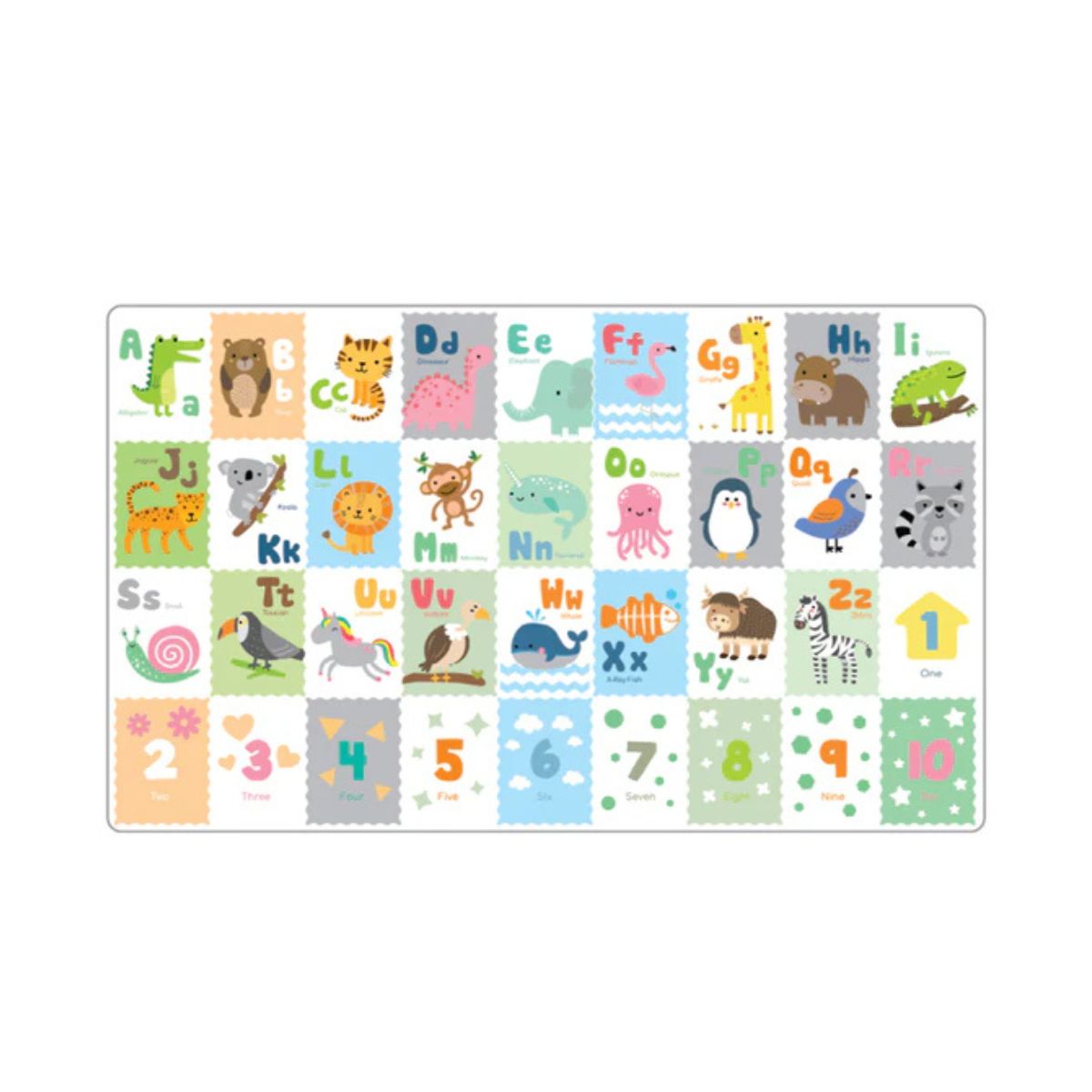 Alfombra letras y numeros