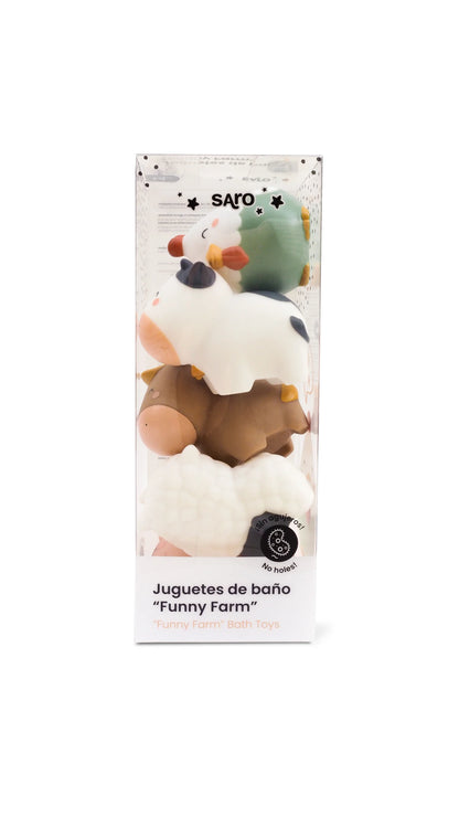 Set Juguetes Para Baño Granja