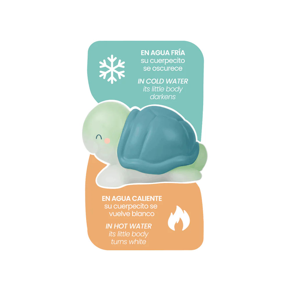 Set Juguetes Para Baño Termo Sensible 4 Piezas