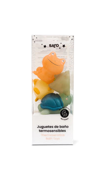Set Juguetes Para Baño Termo Sensible 4 Piezas