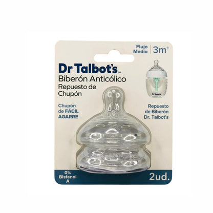 Tetinas Dr Talbot's Flujo Medio x2