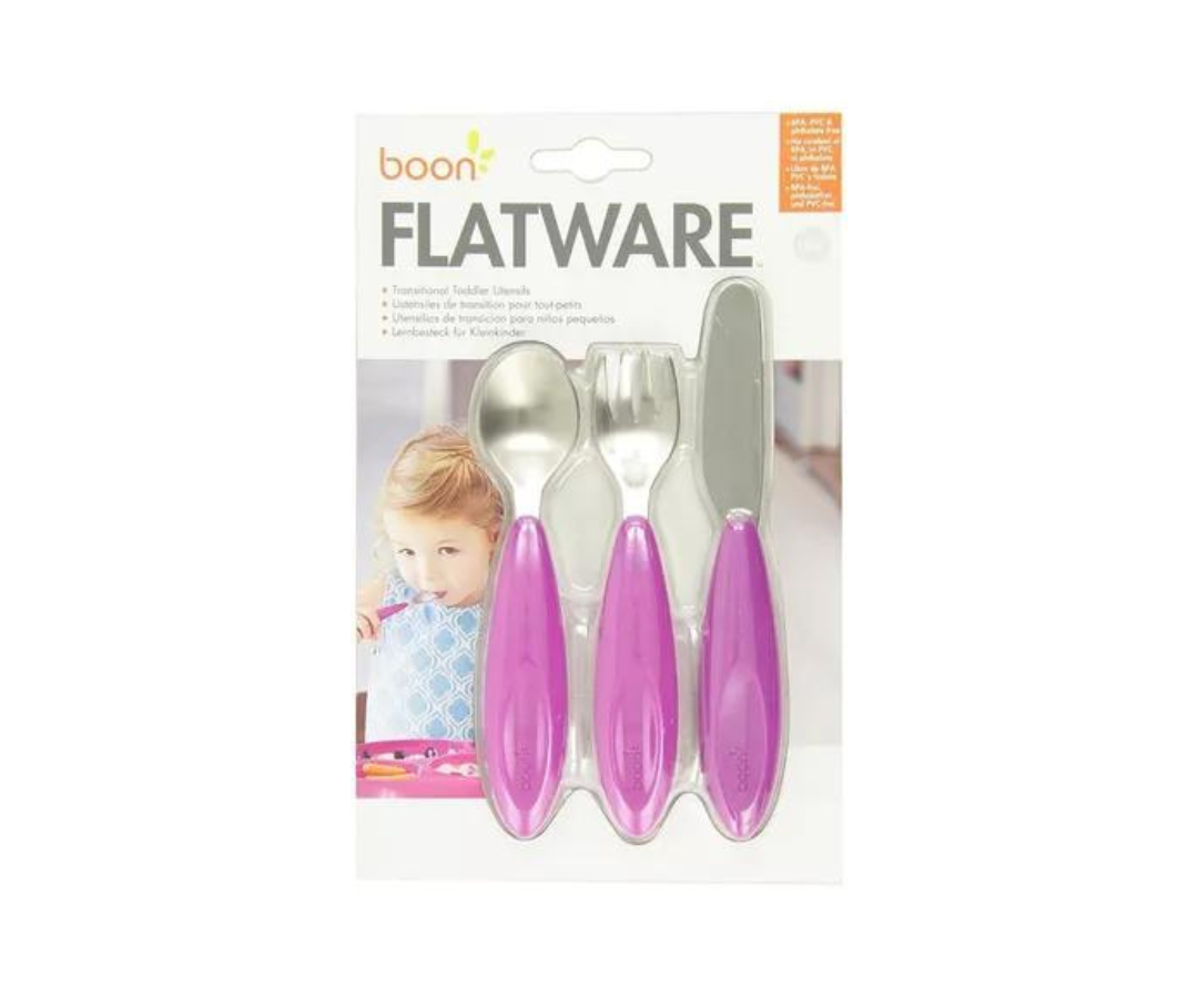 Set De Cubiertos Morado Boon