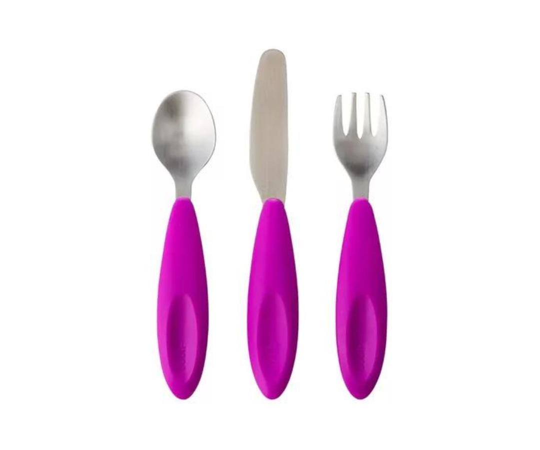Set De Cubiertos Morado Boon