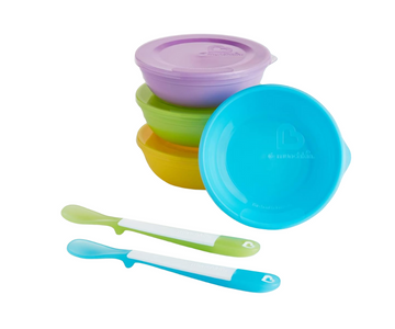 Set De 4 Bowl Con Tapas - 2 Cucharas Munchkin