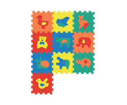 Alfombra animales 10 piezas