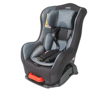 Asiento de auto negro con gris