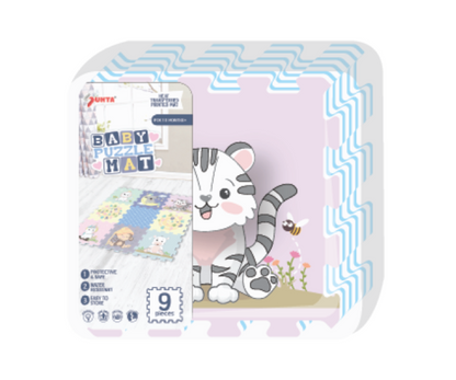 Alfombra animales bebés 9 piezas