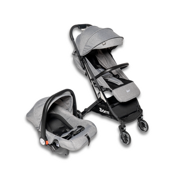 Coche Cot Travel System | Black and Grey Born