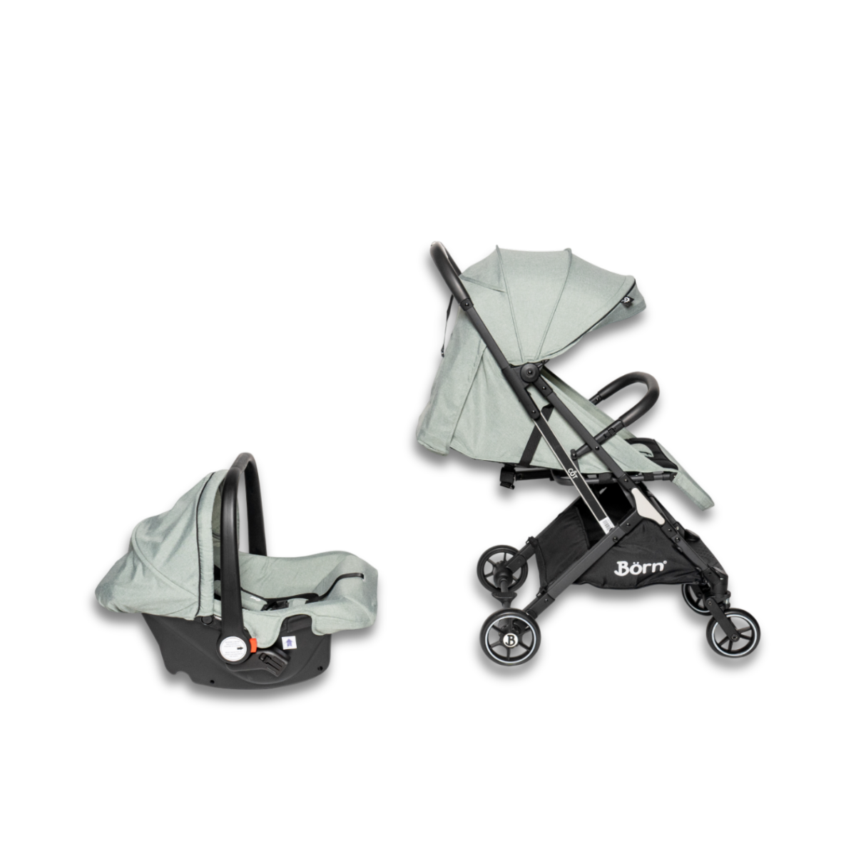 hauck swift plus lunar Coche Cot Travel System | Green Born – Bebemundo
