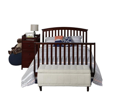 Cuna Con Cambiador | Deep Brown Craft Child