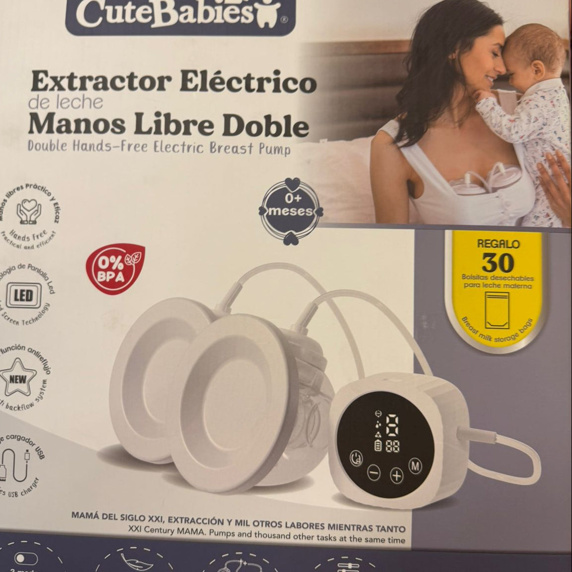 Extractor manos libres cute babies doble