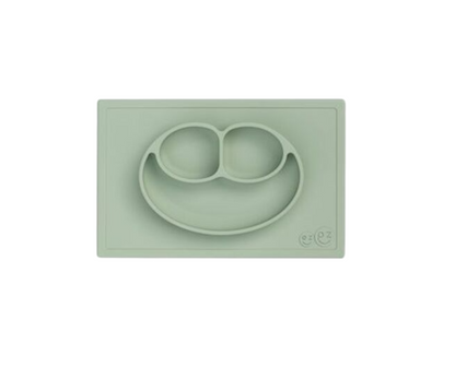 Plato con individual de silicona Sage Happy Mat