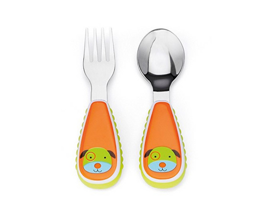 Set De Cubiertos Perro Naranja Skip Hop