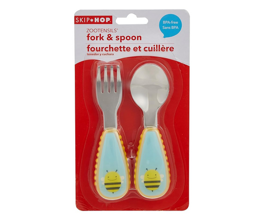 Set De Cubiertos Abeja Celeste Skip Hop