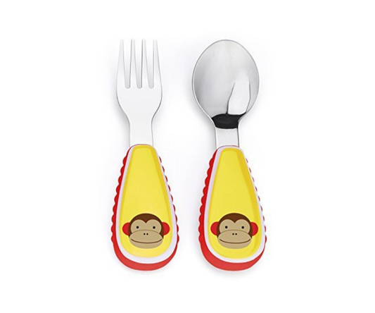 Set De Cubiertos Mono Amarillo Skip Hop