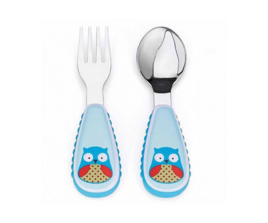 Set De Cubiertos Buho Celeste Skip Hop