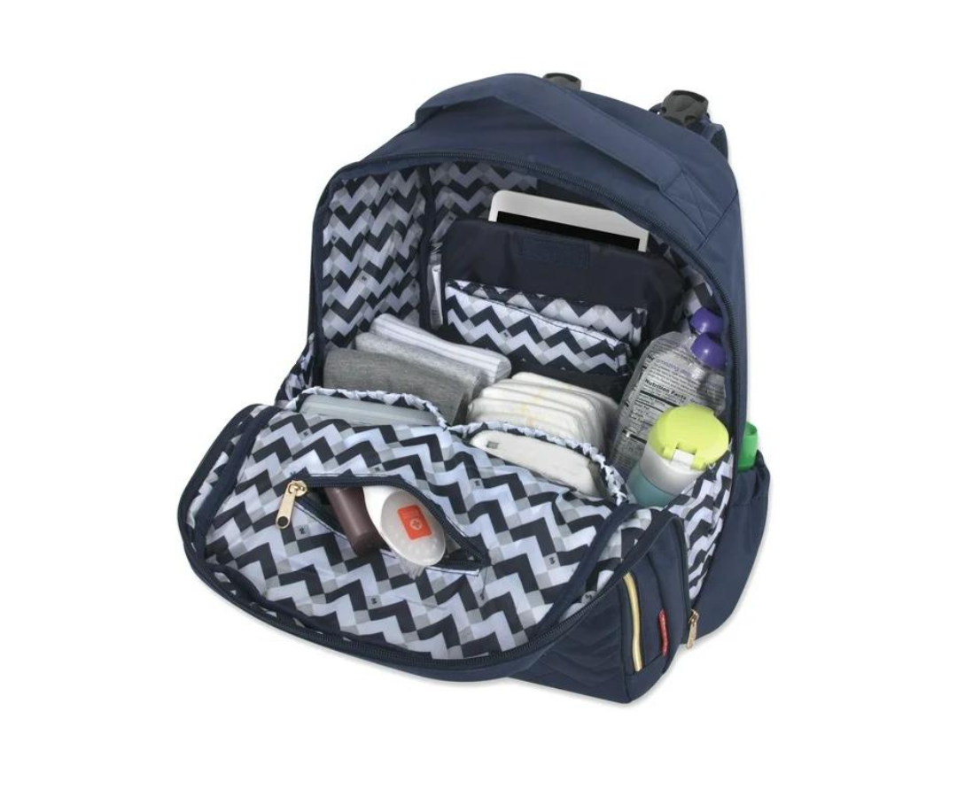 Pañalera Morgan Navy Quilted Fisher Price