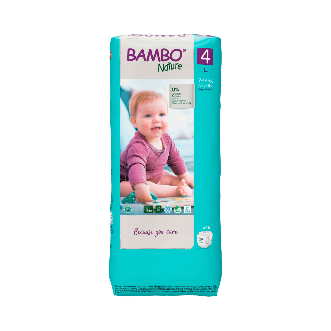 Bambo Nature Pañales Talla 4 (L) x48
