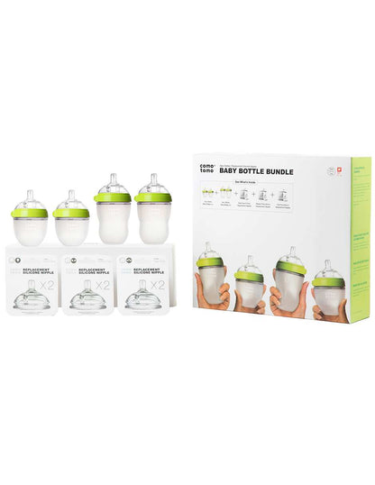 Set Biberones 150ml x2, 250ml x2, Tetinas x3  Como Tomo