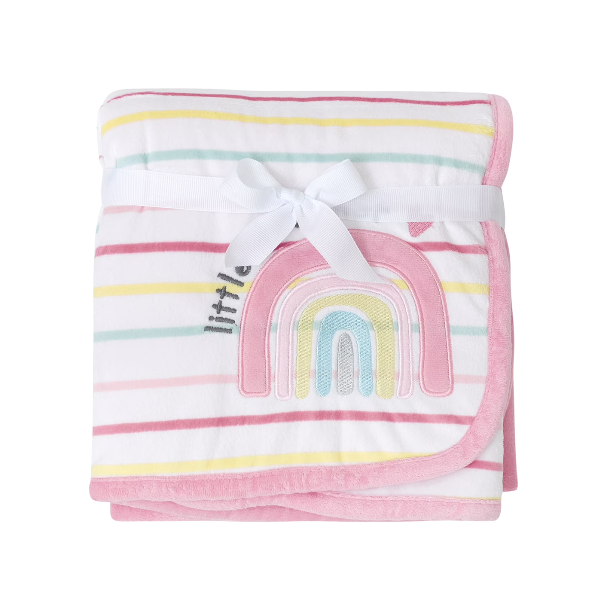 Cobija Plush Gerber | Rosa Con Rayas
