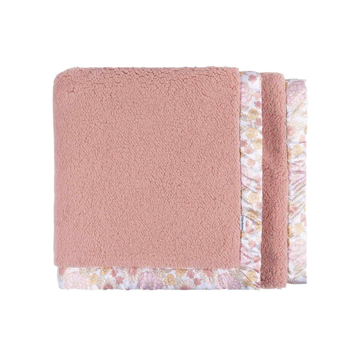 Cobija Plush Gerber | Rosada Con Flores
