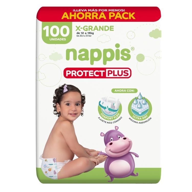Nappis protect plus Extra Grande x 100