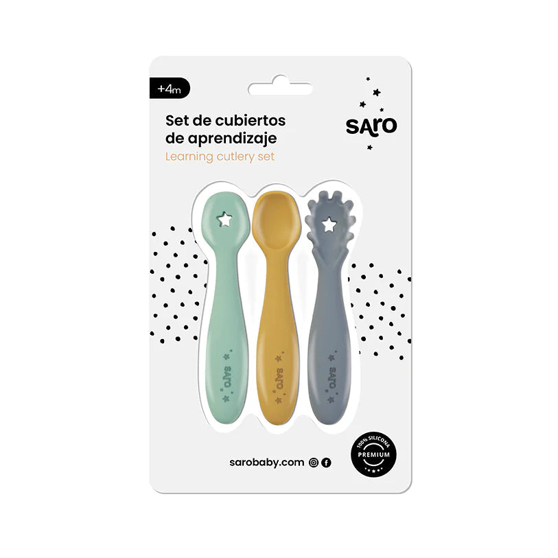 Set 3 Pre-Cucharas | Azul - Saro