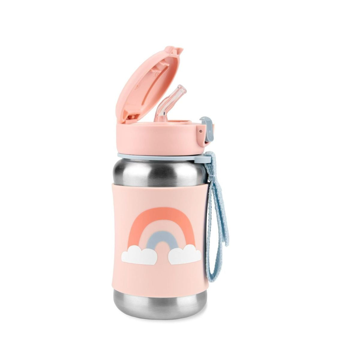 Botella de Acero Con Sorbete | Arcoiris Skip Hop