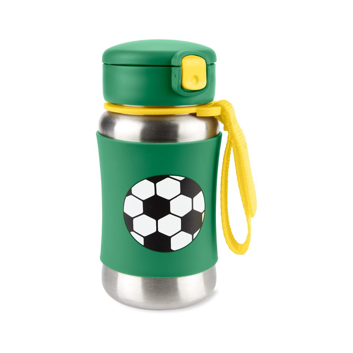 Botella de Acero Con Sorbete | Futbol Skip Hop