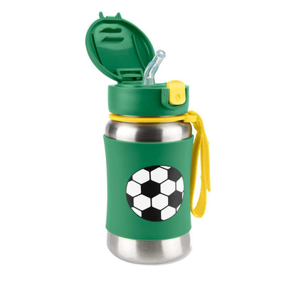 Botella de Acero Con Sorbete | Futbol Skip Hop