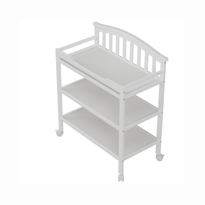 Cambiador De Madera 03 Niveles Blanco