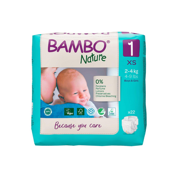 Bambo Nature Pañales Talla 1 (XS) x22