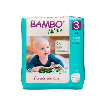 Bambo Nature Pañales Talla 3 (M) x 28