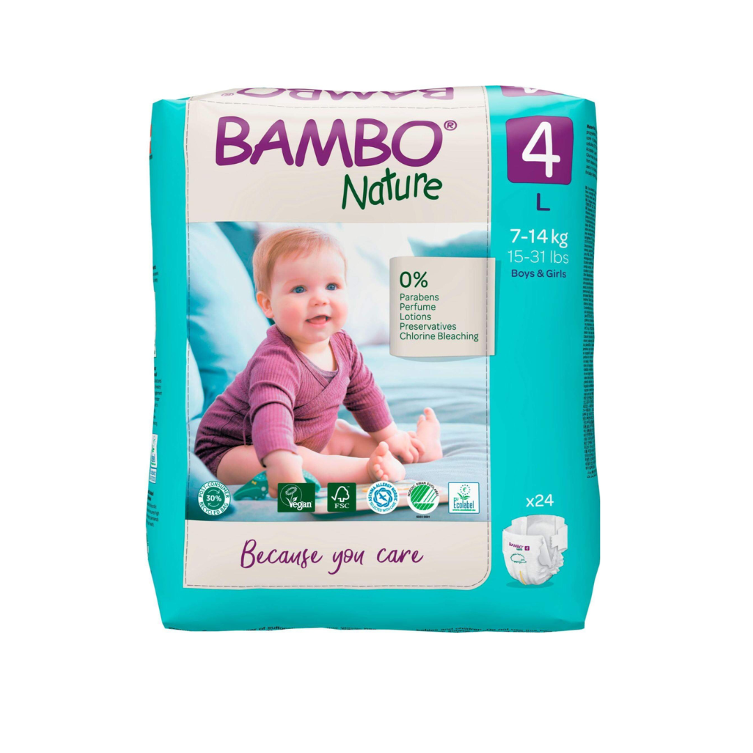 Bambo Nature Pañales Talla 4 (L) x24