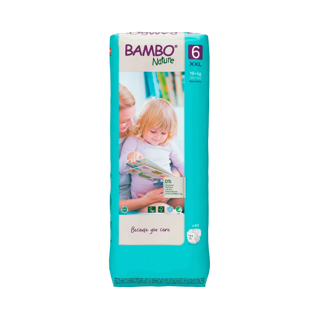 Bambo Nature Pañales Talla 6 (XXL) x40