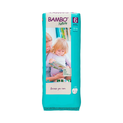 Bambo Nature Pañales Talla 6 (XXL) x40