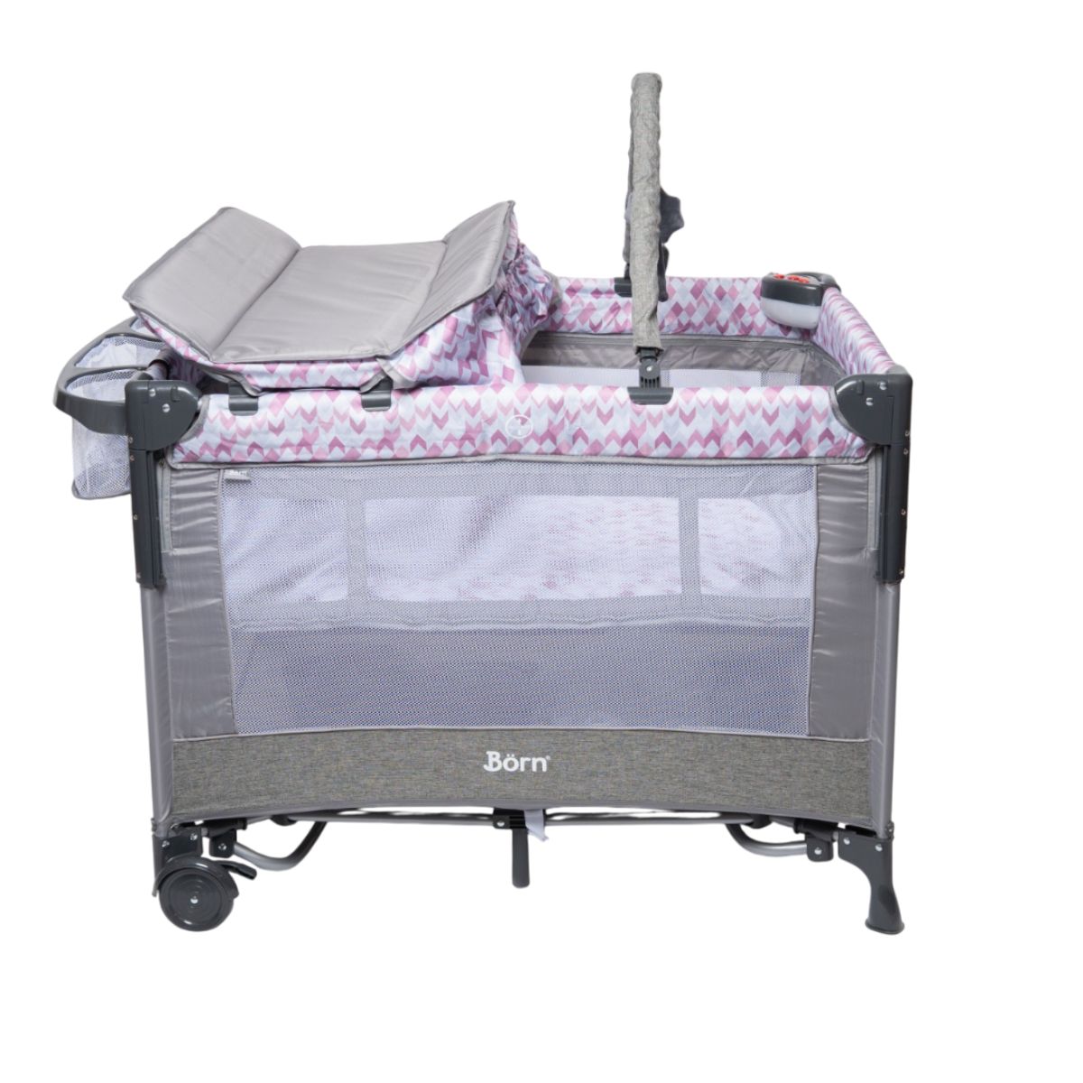 Corral Cuna Y Apego Collyn  | Pink Print Born