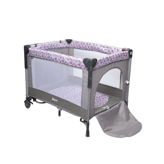 Corral Cuna Y Apego Collyn  | Pink Print Born