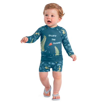 Camiseta Y Bañador Boxer Nene |  Cocodrilo Brandili