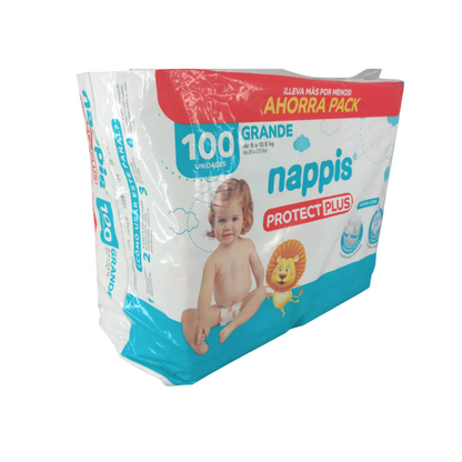 Pañales Nappis protect plus Grande x100