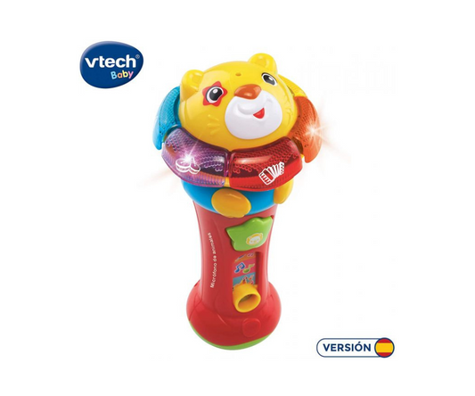 Juguete Microfono De Animales Rojo Vtech