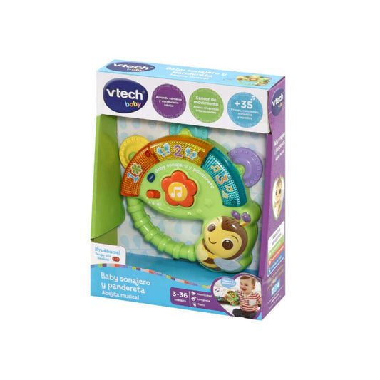 Sonajero y Pandereta Abejita Musical Vtech