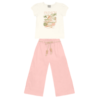 Blusa Y Pantalón Nena | Rosado Mundi