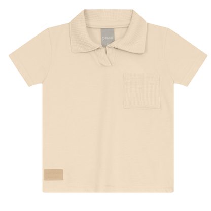 Camisa Polo Y Bermuda Nene | Beige Mundi