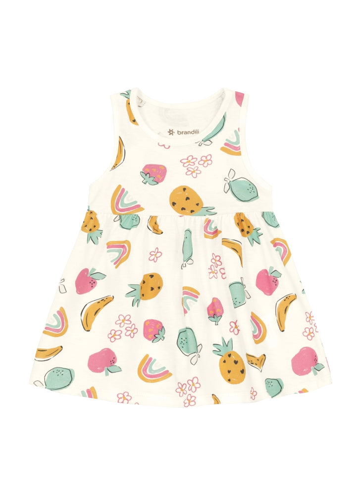 Vestido Nena Arcoíris | Blanco Brandili