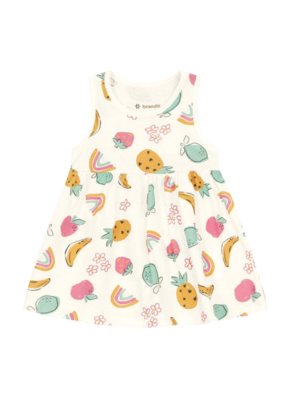 Vestido Nena Arcoíris | Blanco Brandili