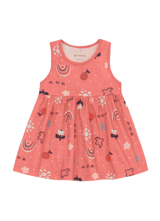 Vestido Nena Arcoíris | Rosado Brandili