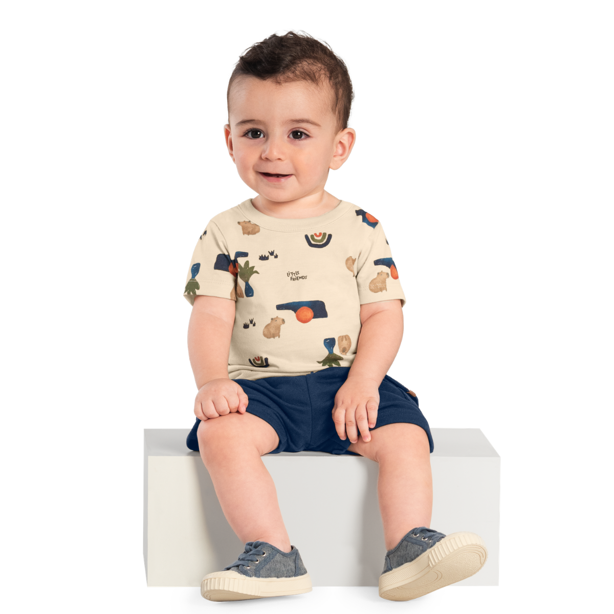 Camiseta Y Bermuda Nene | Naturaleza Brandili