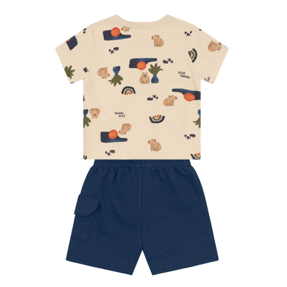 Camiseta Y Bermuda Nene | Naturaleza Brandili